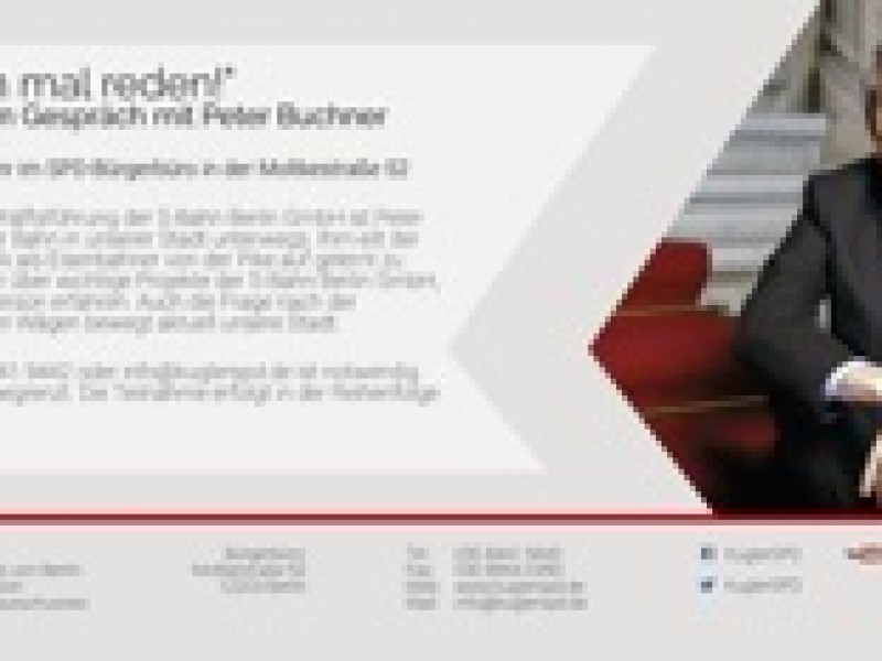 „Wir müssen mal reden!“ mit S-Bahn-Chef Peter Buchner